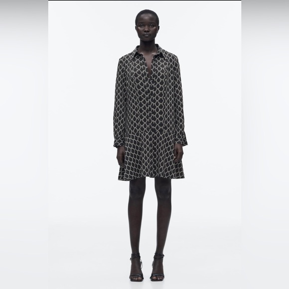 Zara Dresses & Skirts - NWT!! Printed Shirt Dress
